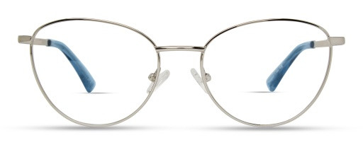 Derek Lam ASHLEY Eyeglasses, SILVER BLUE CRYSTAL