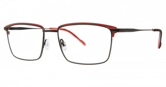 Shaquille O’Neal Shaquille O&#39;Neal 180M Eyeglasses, 239 BLACK/RED