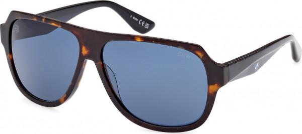BMW Eyewear BW0035 Sunglasses, 52V - Dark Havana / Black/Monocolor