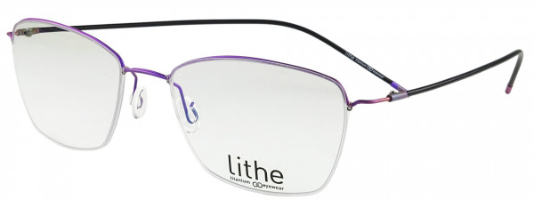 Lithe LT16007 Eyeglasses, 450 BRIGHT PURPLE/BLACK