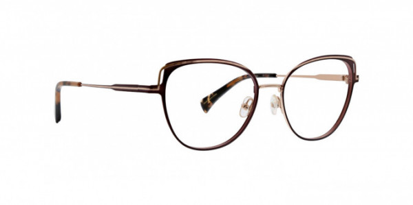 Badgley Mischka Leone Eyeglasses, Cabernet