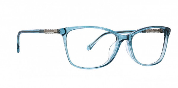 Badgley Mischka Teddi Eyeglasses, Turquoise
