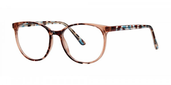 Modern Optical AMICABLE Eyeglasses, Brown/Blue Tort