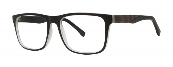 Modern Optical LEVERAGE Eyeglasses, Black/Brown Matte
