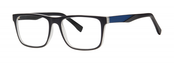 Modern Optical LEVERAGE Eyeglasses, Black/Navy Matte