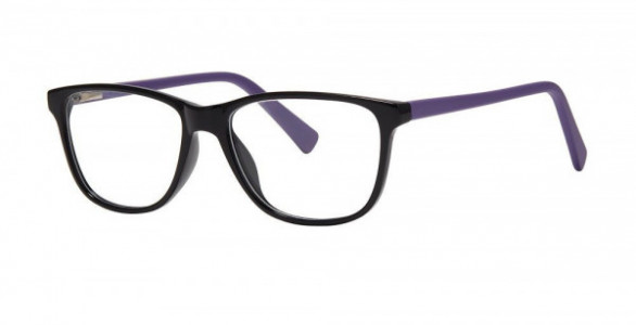 Modern Optical JUST Eyeglasses, Black/Purple