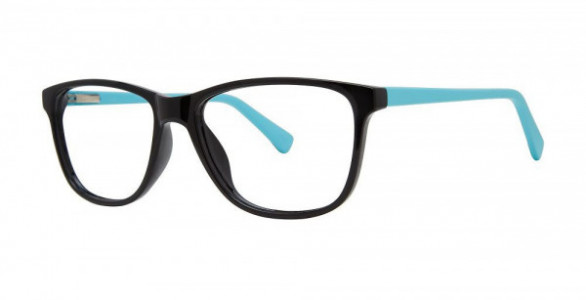 Modern Optical JUST Eyeglasses, Black/Turquoise