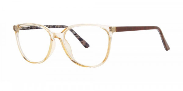 Modern Optical UNLIMITED Eyeglasses, Champagne Crystal/Brown
