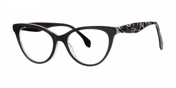 Modern Art A619 Eyeglasses, Black/Crystal