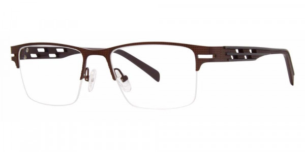 Big Mens Eyewear Club BIG BURST Eyeglasses, Matte Brown/Grey