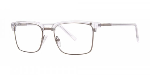Big Mens Eyewear Club BIG FIND Eyeglasses, Crystal/Gunmetal