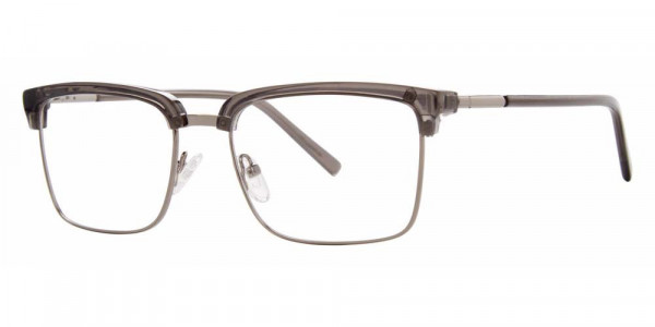 Big Mens Eyewear Club BIG FIND Eyeglasses, Grey/Gunmetal