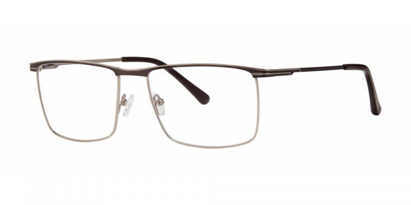 Big Mens Eyewear Club BIG SPACE Eyeglasses, Charcoal/Silver