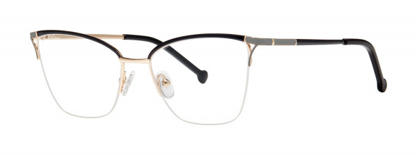 Genevieve SACRED Eyeglasses, Black/Grey/Gold