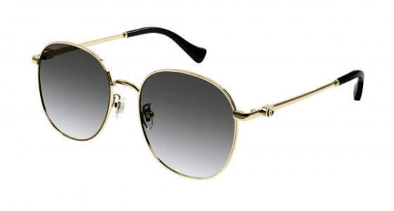 Gucci GG1142S Sunglasses, 001 - GOLD with GREY lenses