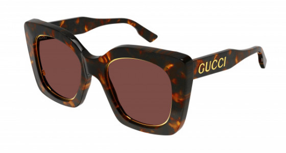 Gucci GG1151S Sunglasses, 003 - HAVANA with BROWN lenses