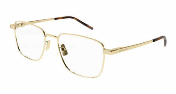Saint Laurent SL 528 Eyeglasses, 006 - GOLD with TRANSPARENT lenses