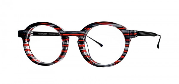 Thierry Lasry KINGDOMY Eyeglasses, Red & Black Stripes Pattern