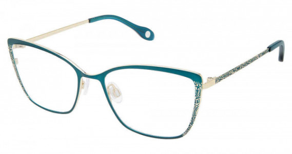 Fysh UK F-3693 Eyeglasses, M216-EMERALD GOLD