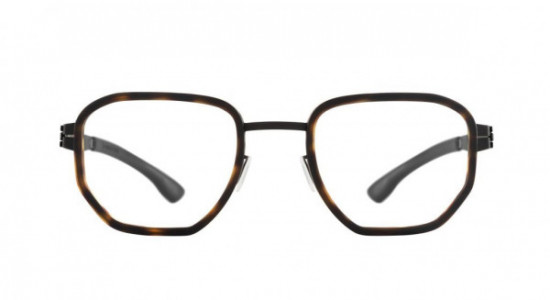 ic! berlin Hiro Eyeglasses, Black-Havanna-Matt