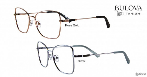 Bulova Dauphine Eyeglasses, Silver