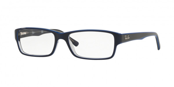 Ray-Ban Optical RX5169 Eyeglasses, 5815 BLUE ON TRANSPARENT GREY (BLUE)