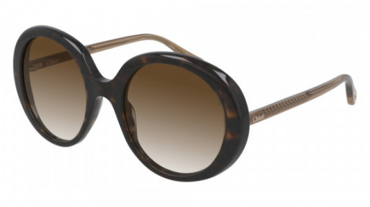Chloé CH0007SA Sunglasses, 004 - HAVANA with BROWN temples and BROWN lenses