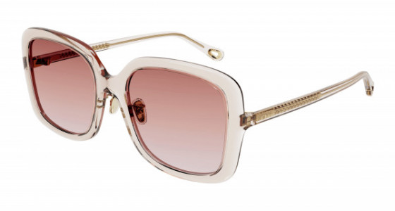 Chloé CH0073SK Sunglasses, 004 - PINK with ORANGE lenses