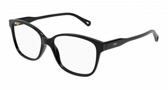 Chloé CH0115O Eyeglasses, 001 - BLACK with TRANSPARENT lenses