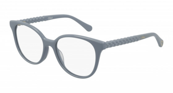 Chloé CC0002O Eyeglasses, 004 - LIGHT-BLUE with TRANSPARENT lenses
