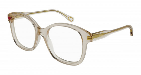 Chloé CC0013O Eyeglasses, 001 - NUDE with TRANSPARENT lenses