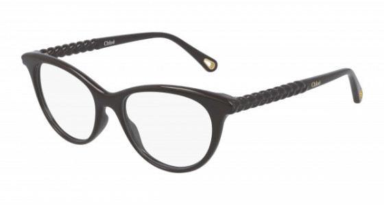 Chloé CH0005O Eyeglasses, 003 - BROWN with TRANSPARENT lenses