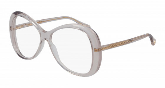 Chloé CH0011O Eyeglasses, 002 - PINK with TRANSPARENT lenses