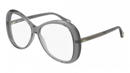 Chloé CH0011O Eyeglasses, 003 - GREY with TRANSPARENT lenses