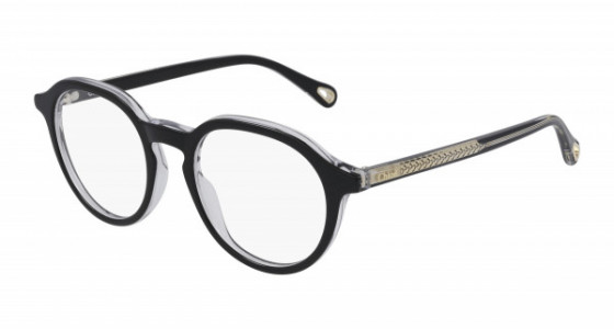 Chloé CH0012OA Eyeglasses, 003 - BLACK with TRANSPARENT lenses