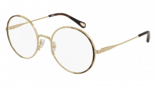 Chloé CH0040O Eyeglasses, 001 - GOLD with TRANSPARENT lenses