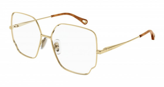 Chloé CH0096O Eyeglasses, 006 - GOLD with TRANSPARENT lenses