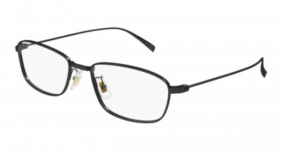dunhill DU0008OJ Eyeglasses, 001 - BLACK with TRANSPARENT lenses