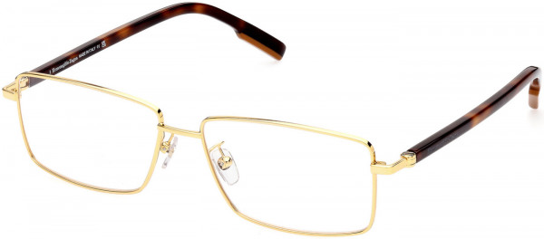 Ermenegildo Zegna EZ5239-H Eyeglasses, 030 - Shiny Deep Gold, Shiny Classic Havana, Vicuna