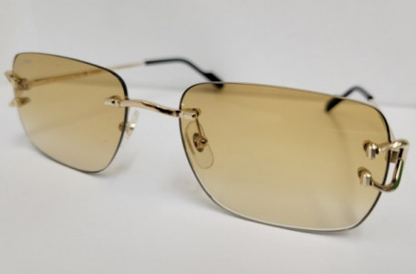 Cartier CT0330S Sunglasses, 003 Gold-Gold-Yellow 