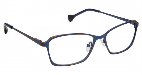 Lisa Loeb BELONG Eyeglasses, BLUEBERRY/CARAMEL (C3)