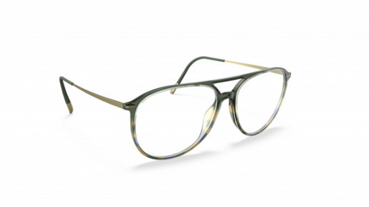 Silhouette Illusion Lite Full Rim 1607 Eyeglasses, 5840 Pine Switch