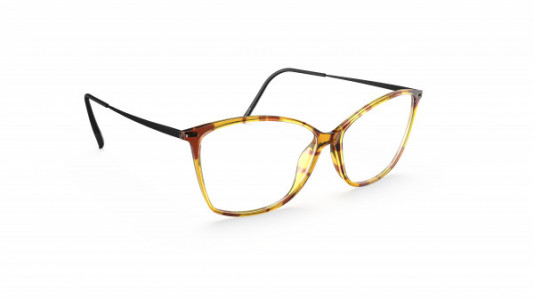 Silhouette Illusion Lite Full Rim 1607 Eyeglasses, 6340 Havanna Amber