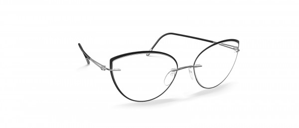 Silhouette Lite Spirit Accent Rings LR Eyeglasses, 7000 Rhodium