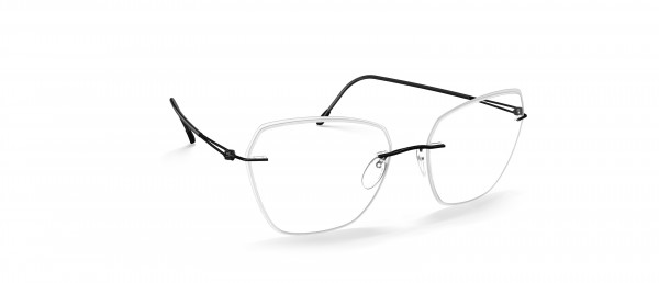 Silhouette Lite Spirit Accent Rings LS Eyeglasses, 9040 Black