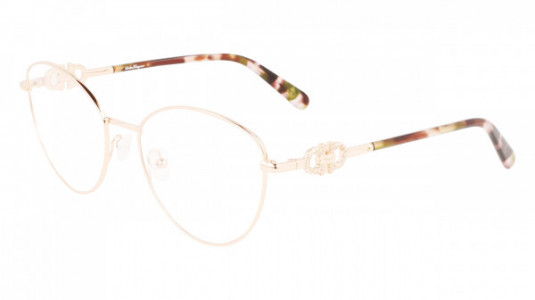 Ferragamo SF2220R Eyeglasses, (770) ROSE GOLD