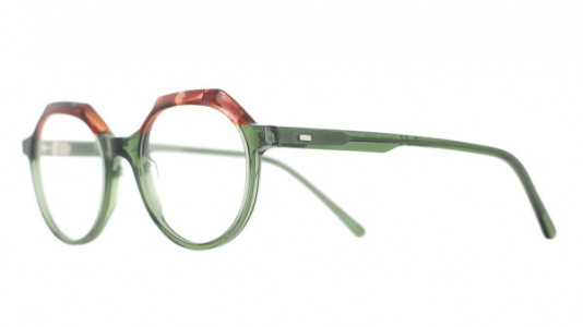 Vanni Spirit V1485 Eyeglasses, transparent green / red avana