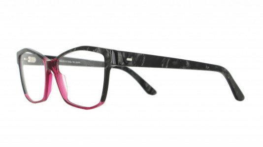 Vanni Spirit V1612 Eyeglasses, transparent burgundy/ black dama