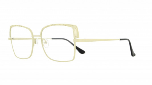 Vanni High Line V4214 Eyeglasses, matt ivory with gold glitter