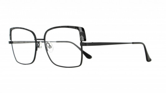 Vanni High Line V4214 Eyeglasses, matt black with silver glitter